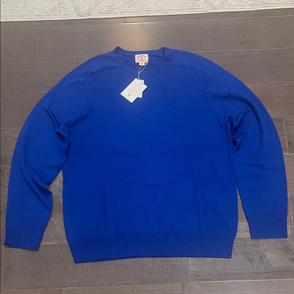 Brooks Brothers Classic Blue Crewneck Sweater